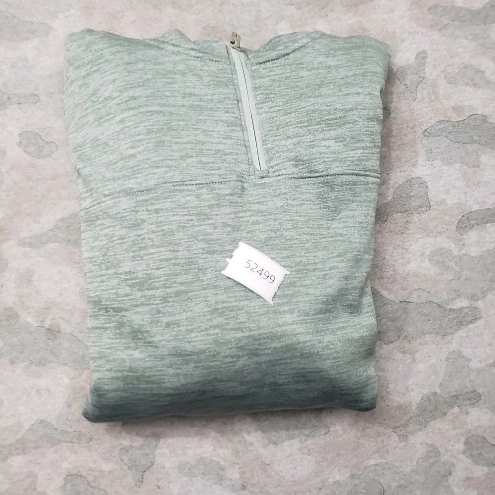 Under Armour Sweatshirt Mens Large Green ColdGear Hoodie Outdoors Pullover